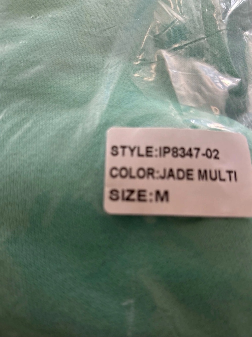 BiBi Fleece Hoodie Sweater sweatshirt Jacket Mint Green Half Zip Elastic Hem Med - Picture 4 of 5
